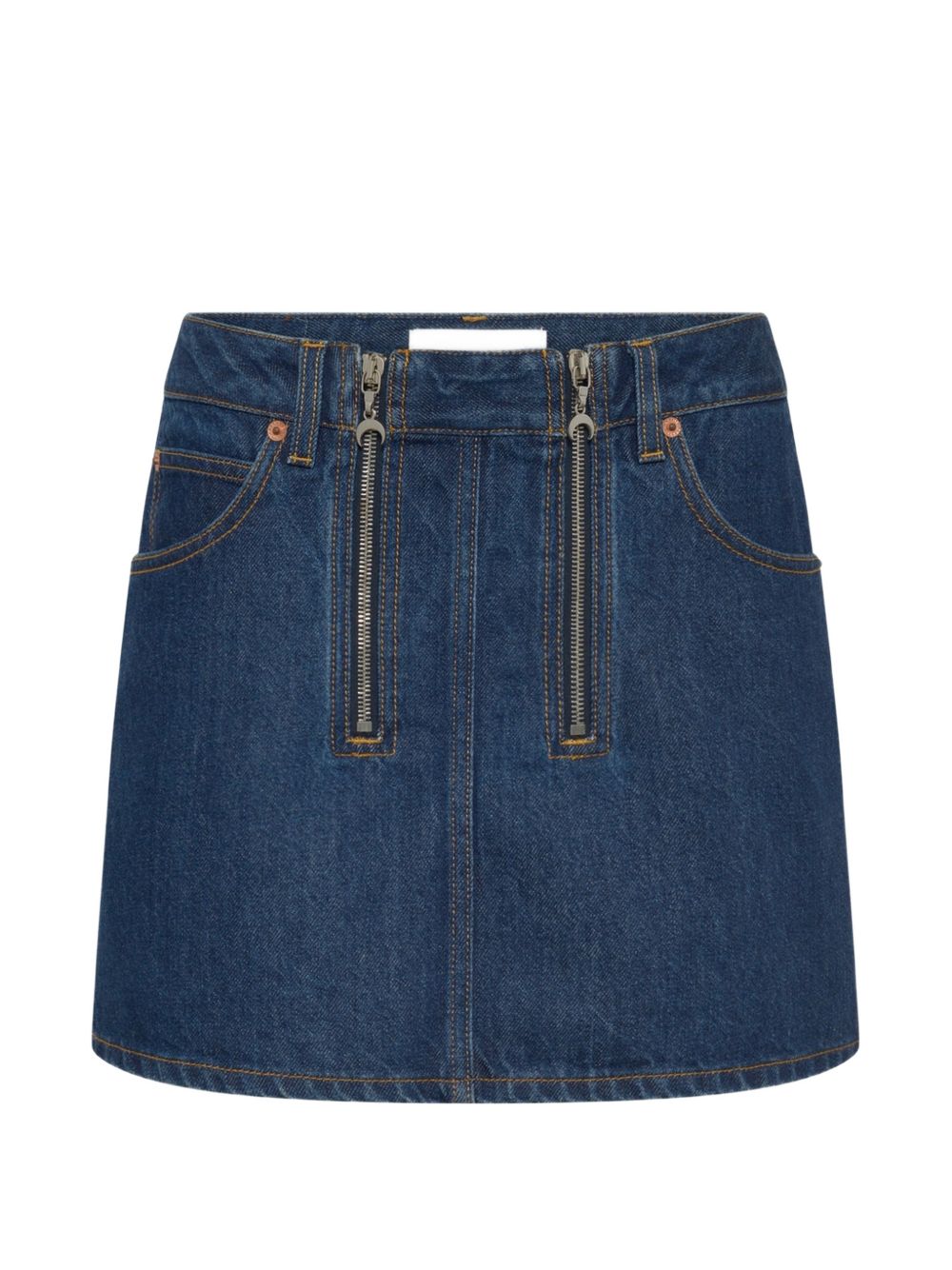 Marine Serre Women Denim Mini Skirt
