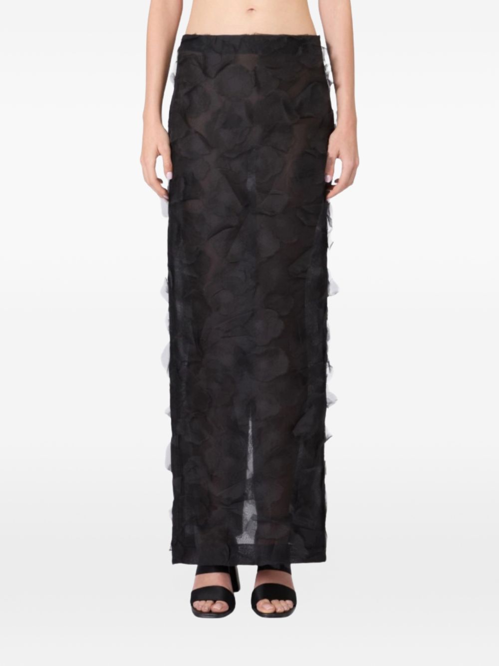 Max Mara Women Silk Long Skirt