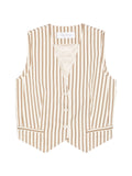 Max Mara Women Cotton And Silk Striped Vest