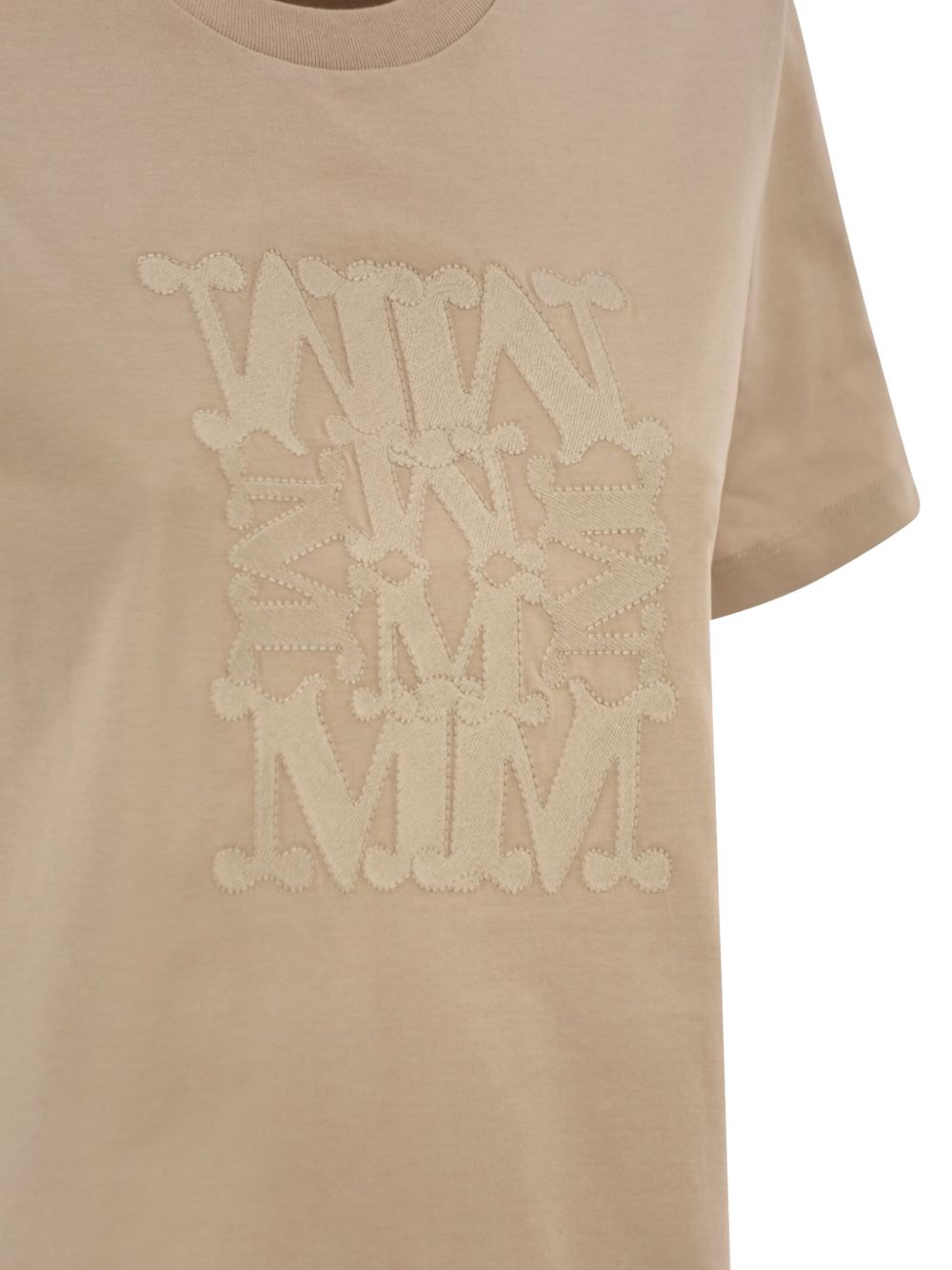 Max Mara Women Logo Cotton T-Shirt