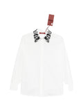 Max Mara Women Printed Collar Cotton Shirt