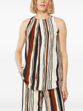 Max Mara Women Striped Silk Top