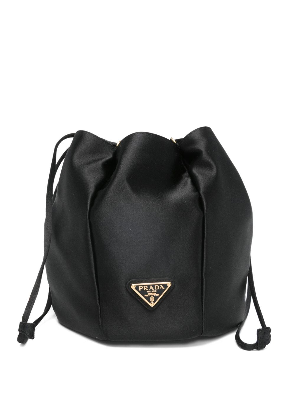Prada Women Satin Mini Bucket Bag