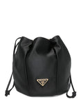 Prada Women Satin Mini Bucket Bag
