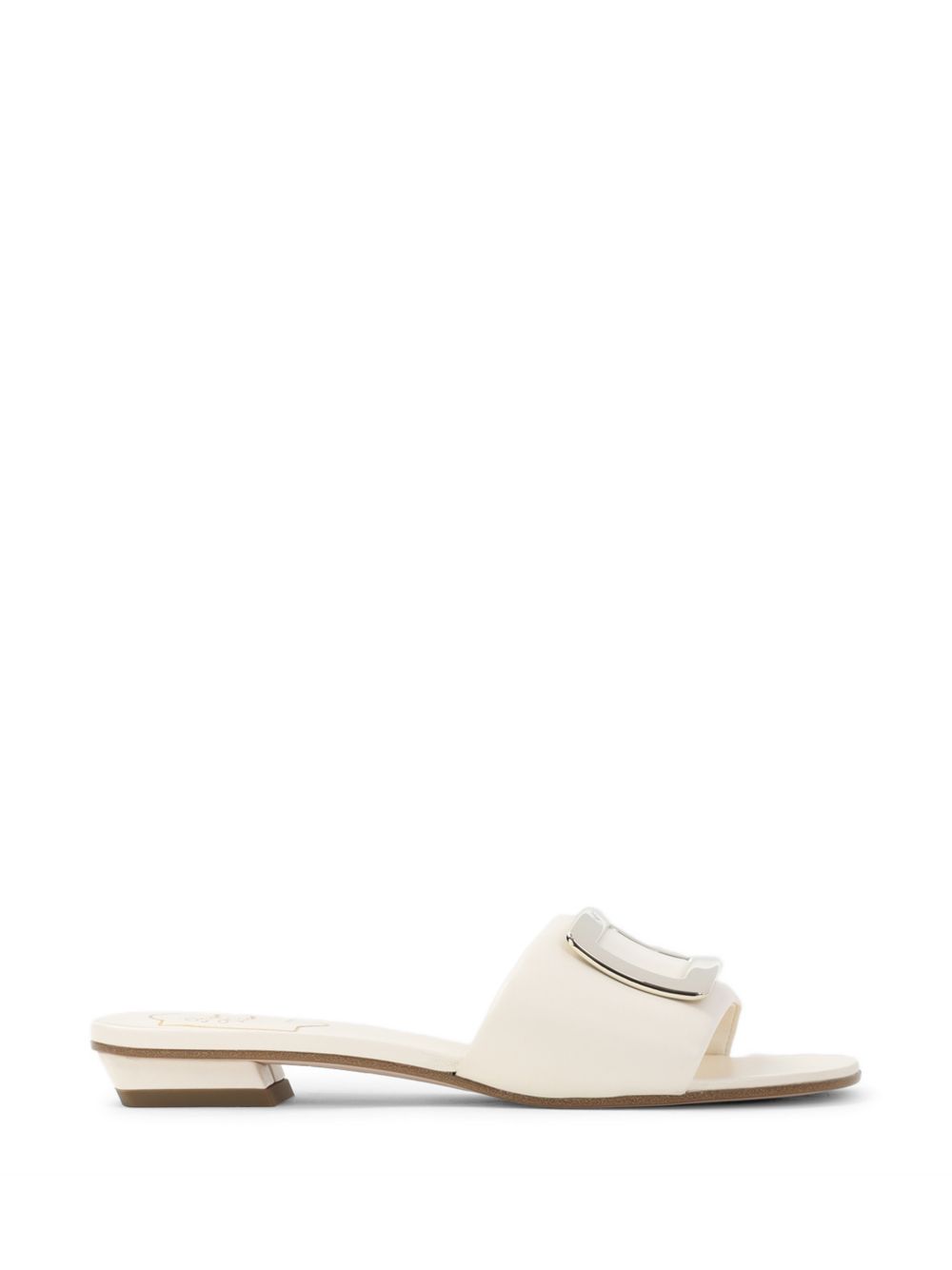 Roger Vivier Women Leather Flat Sandals