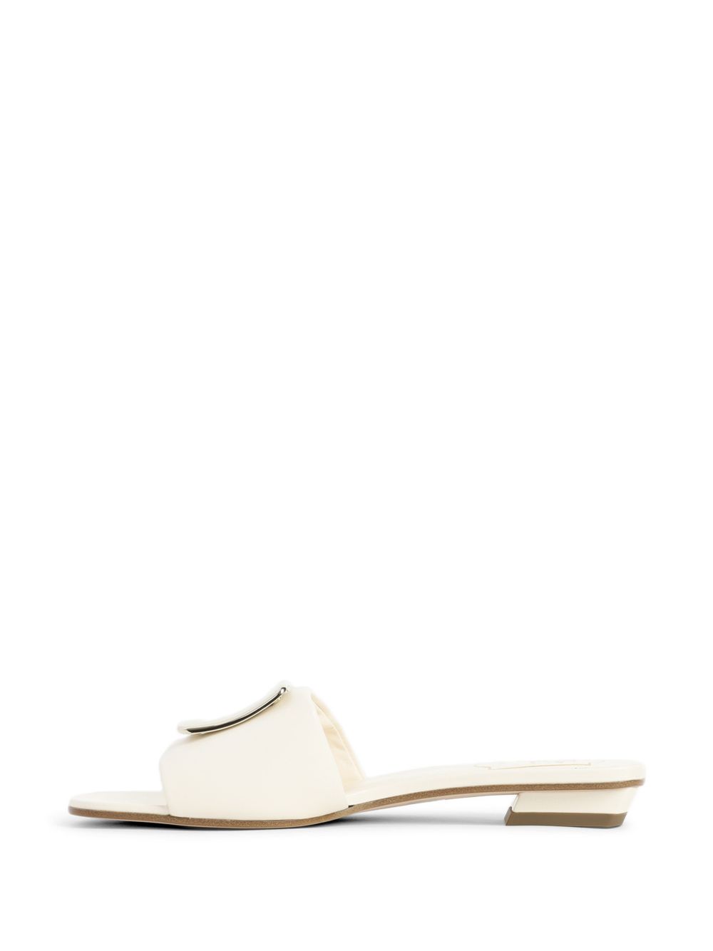 Roger Vivier Women Leather Flat Sandals
