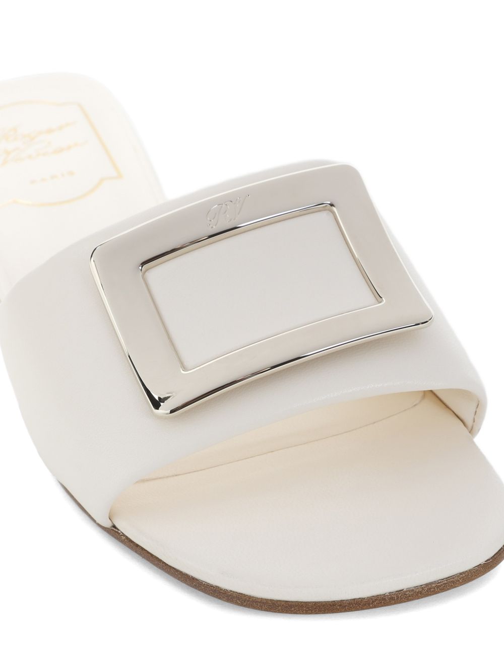 Roger Vivier Women Leather Flat Sandals