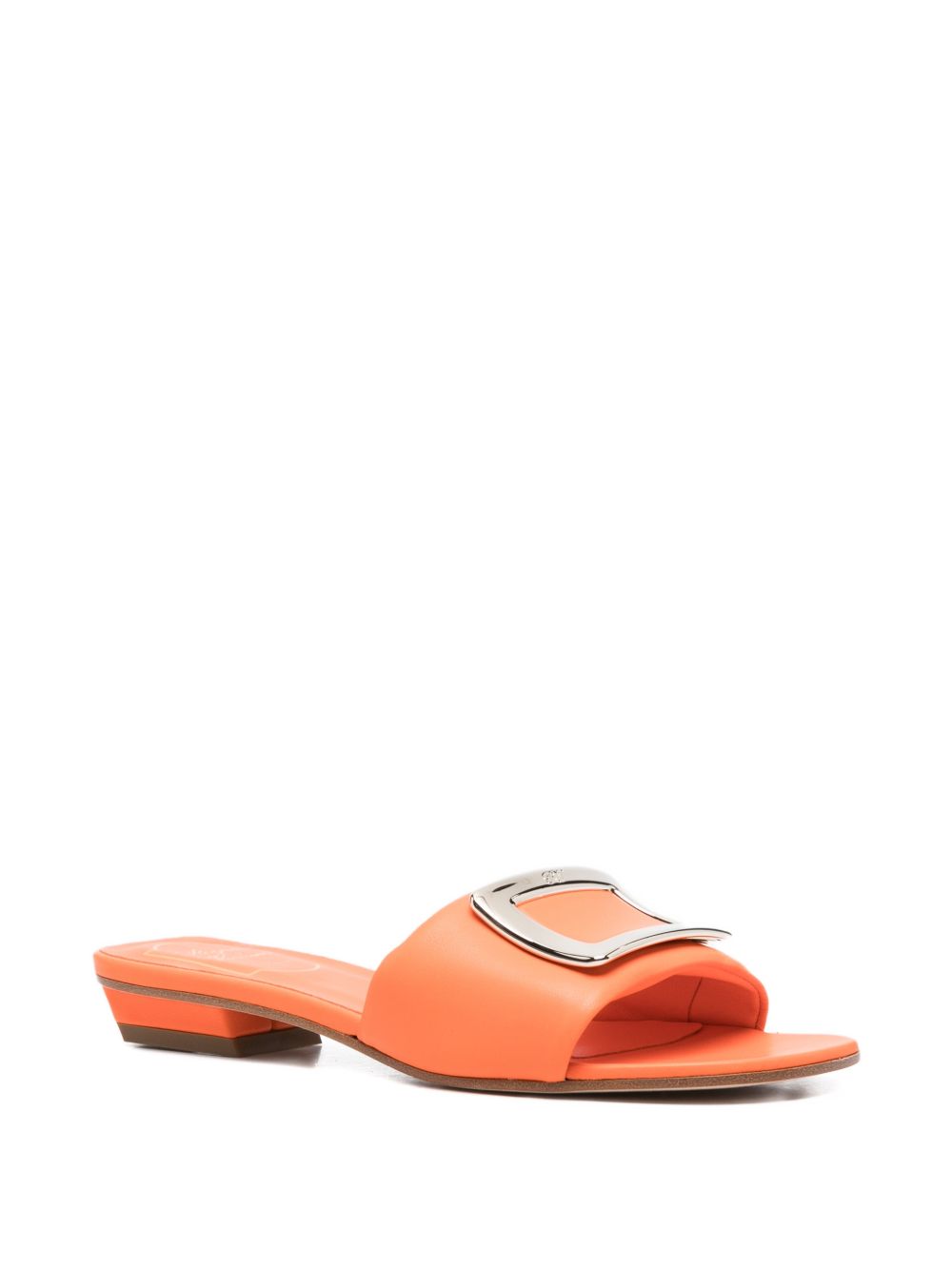 Roger Vivier Women Leather Flat Sandals