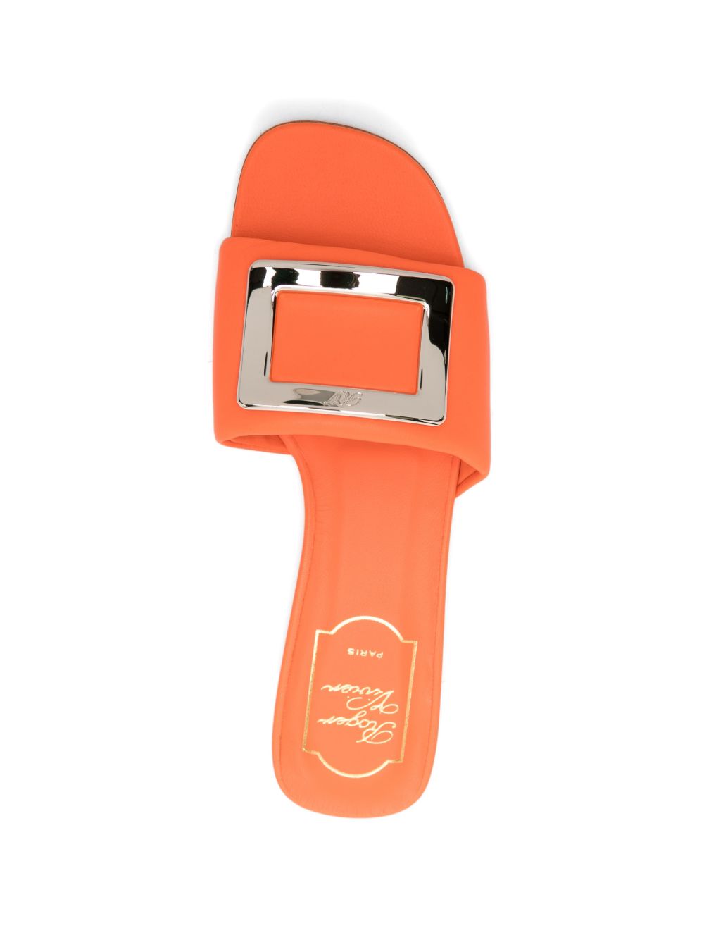 Roger Vivier Women Leather Flat Sandals