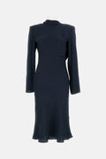 Rotate Women Draped Satin Midi Dress
