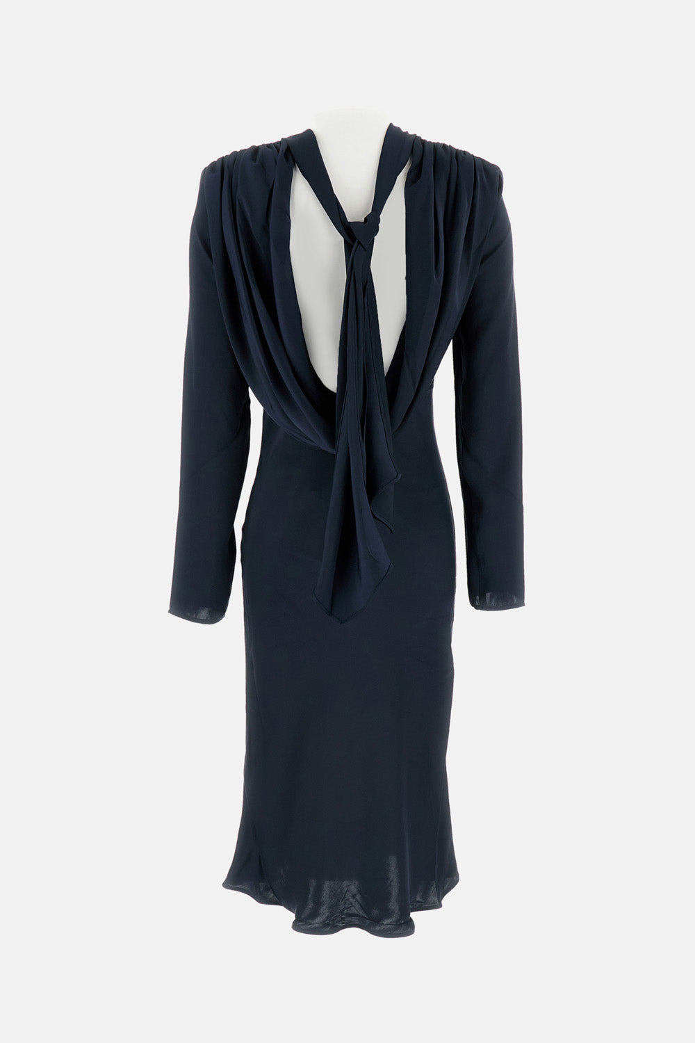 Rotate Women Draped Satin Midi Dress