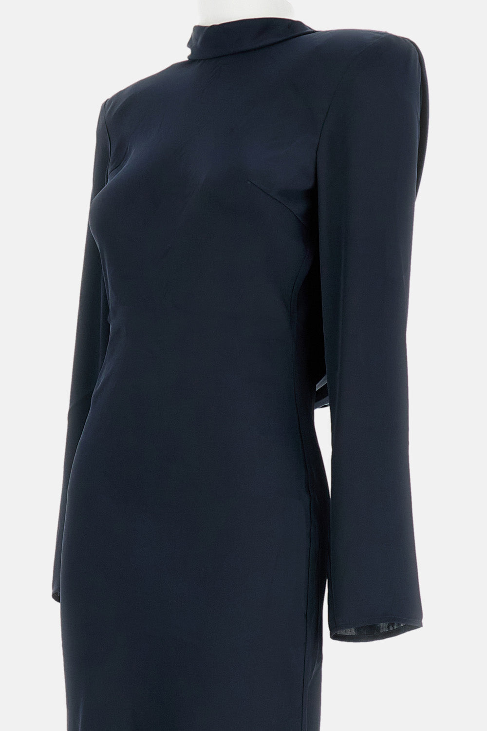Rotate Women Draped Satin Midi Dress
