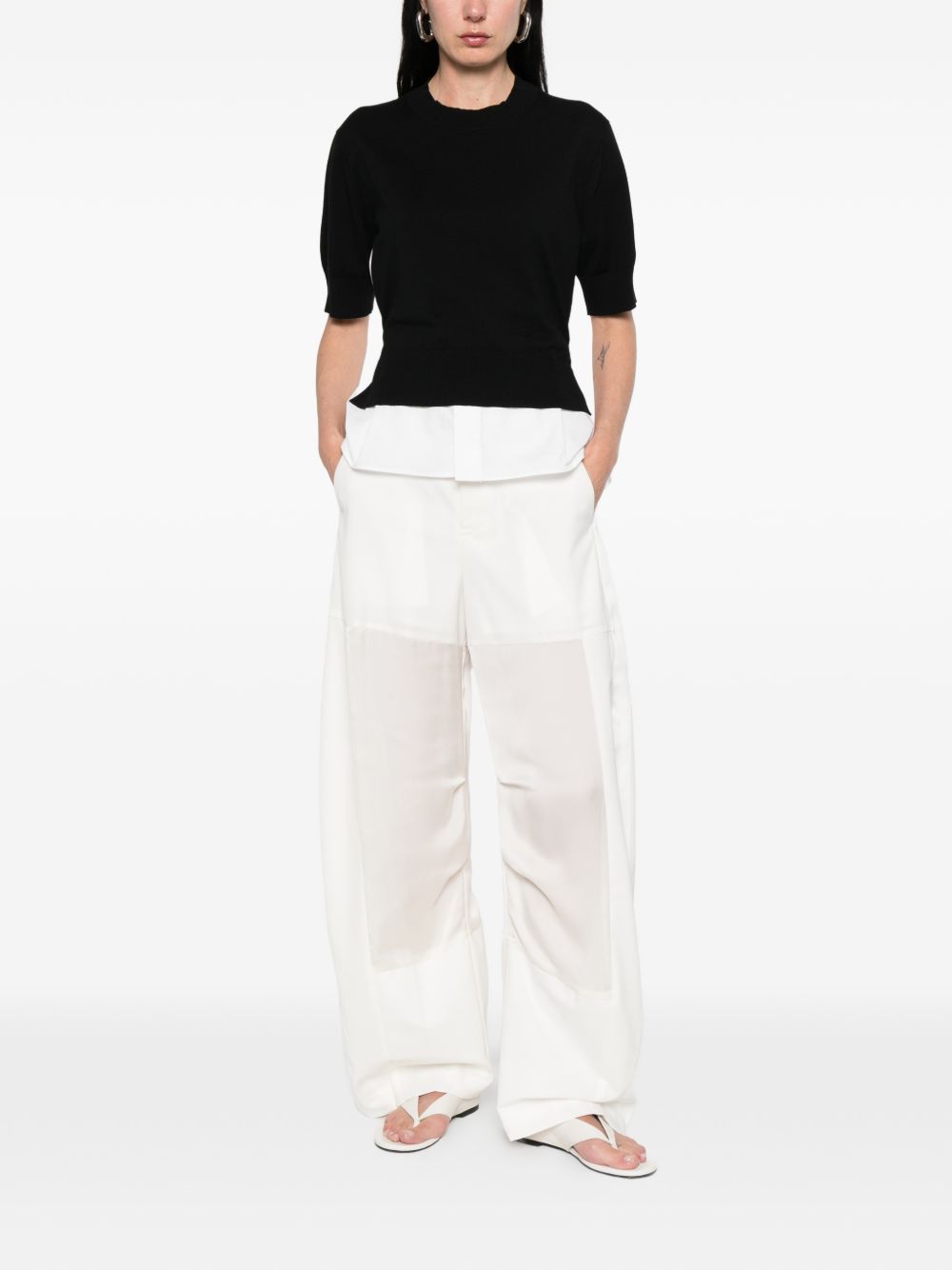 Sacai Women Wool Trousers