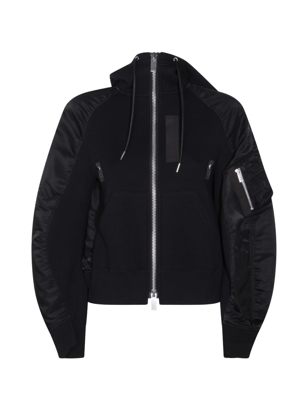 Sacai Women Cotton And Nylon Hoodie