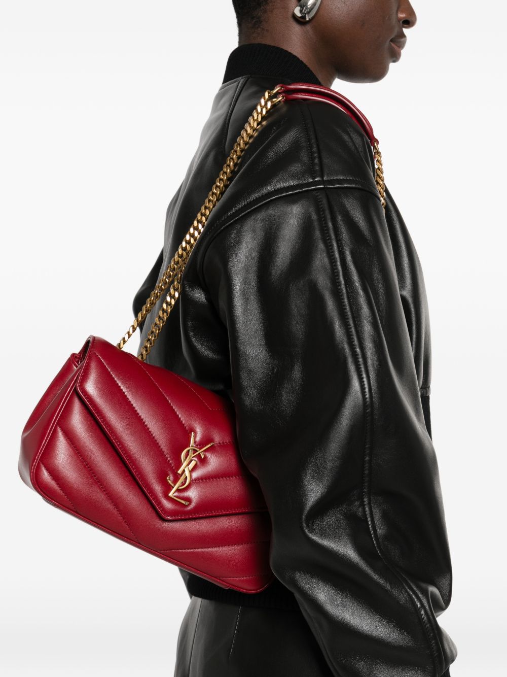 Saint Laurent Women Loulou Small Leather Shoulder Bag