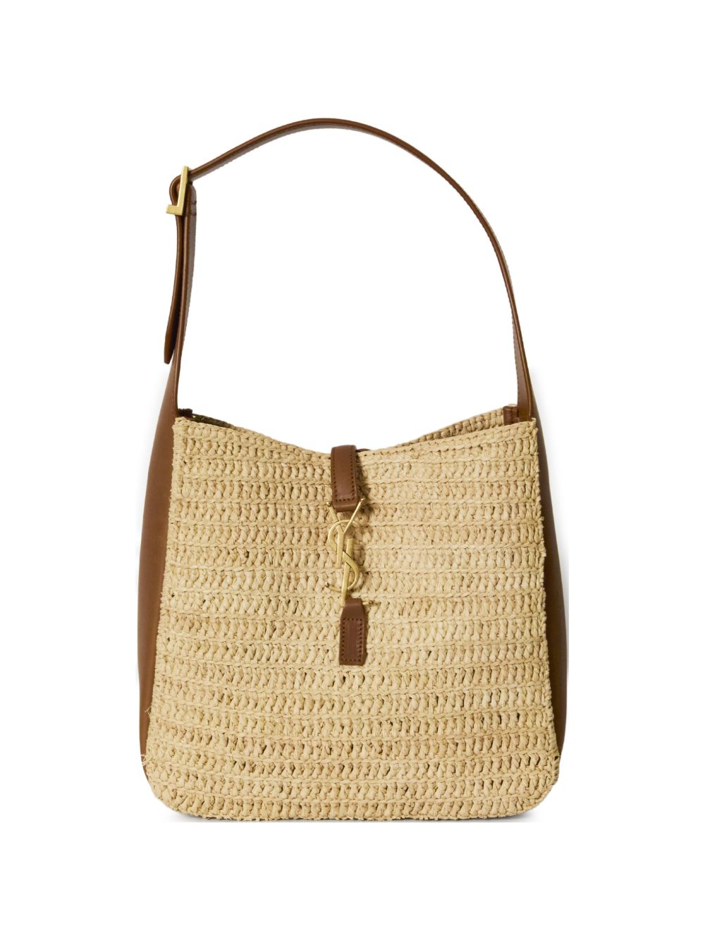 Saint Laurent Women Le 5 À 7 Small Rafia Hobo Bag