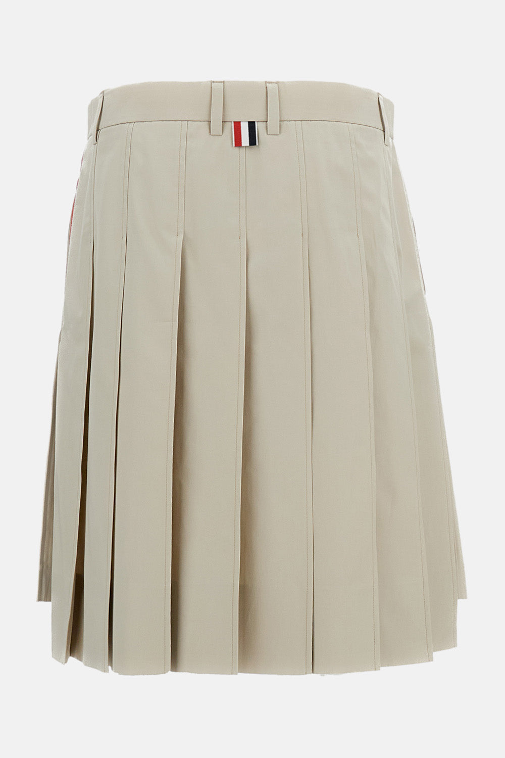 Thom Browne Women Cotton Pleated Skirt