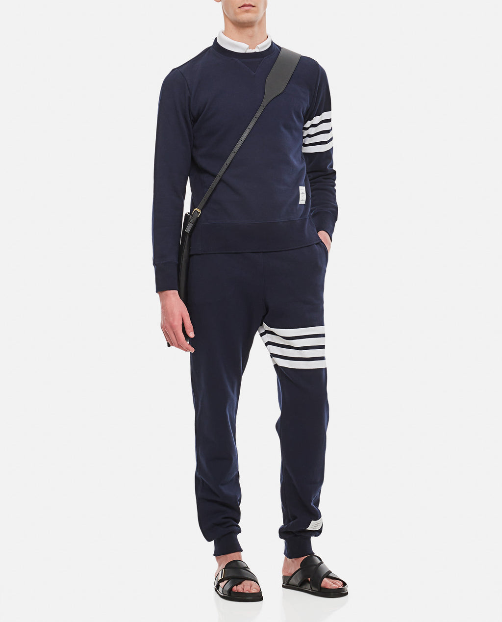 Thom Browne Men Classic Sweatshirt In Classic Loopback 4 Bar
