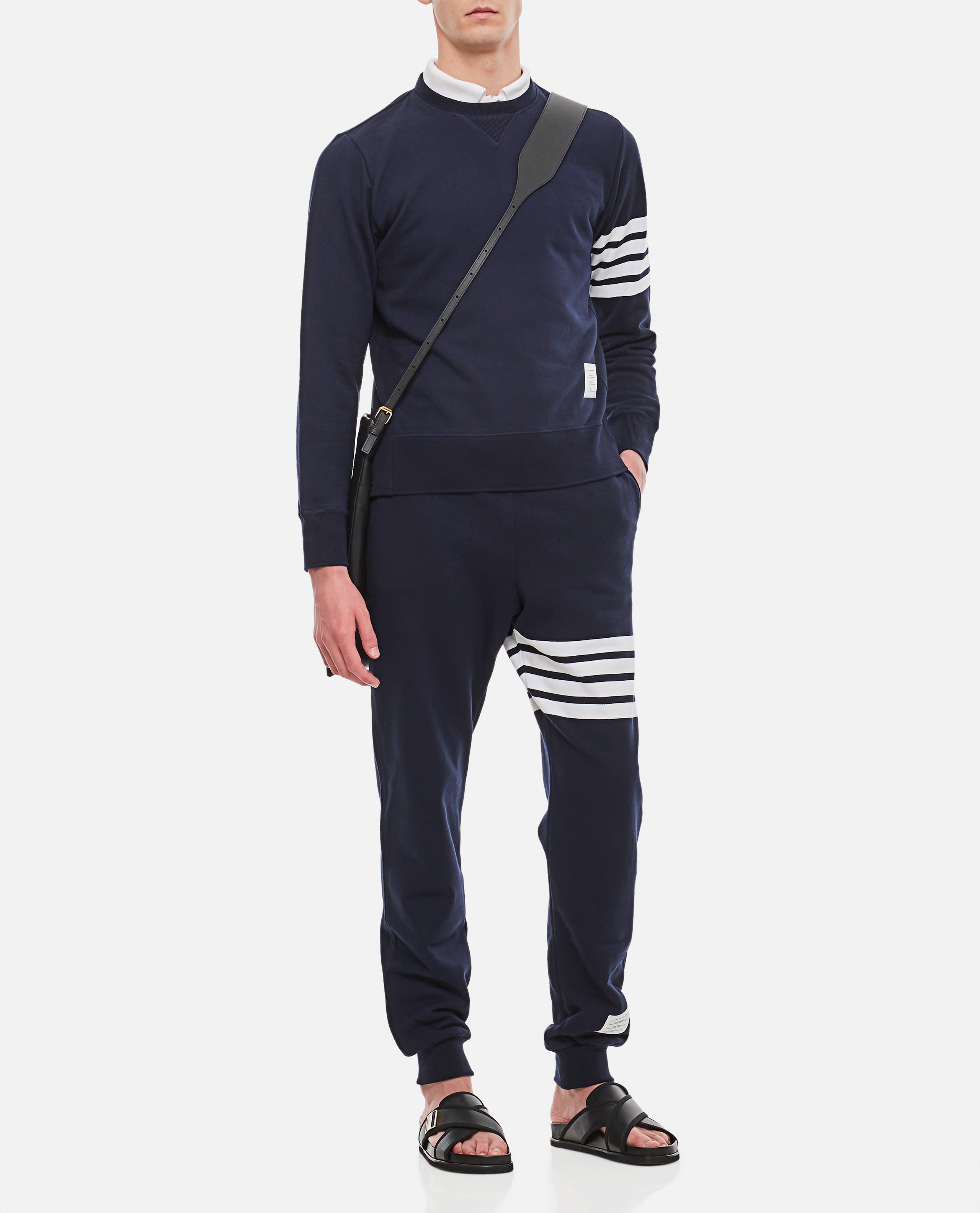 Thom Browne Men Classic Sweatshirt In Classic Loopback 4 Bar