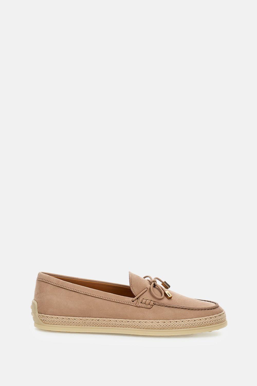 Tod's Women Leather And Raffia Loafer