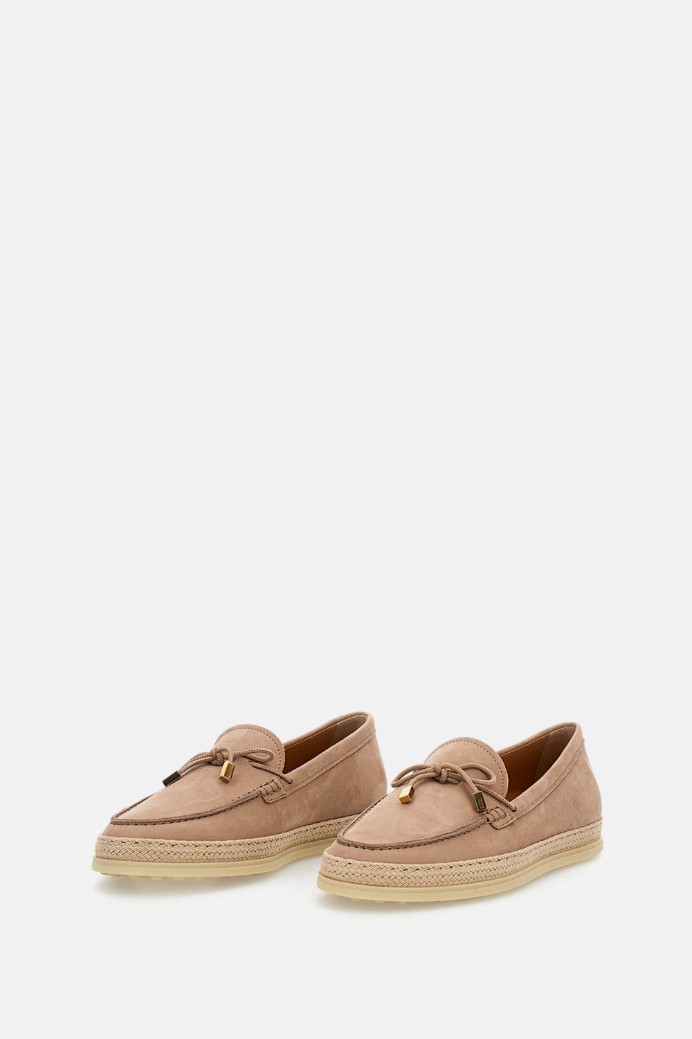 Tod's Women Leather And Raffia Loafer