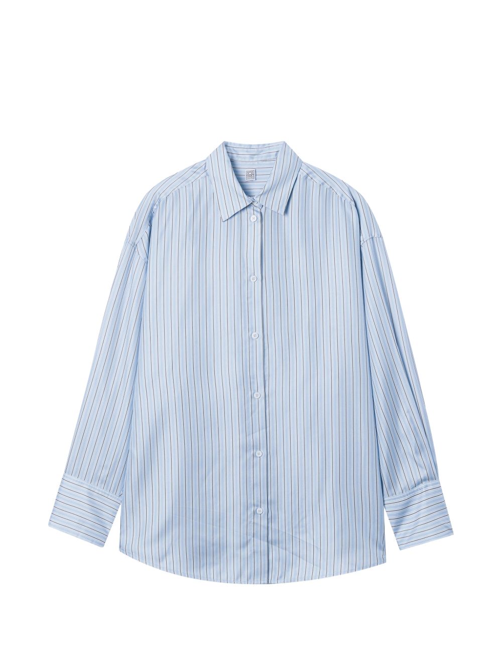 Toteme Women Striped Silk Shirt