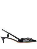 Valentino Garavani Women Vlogo Signature Leather Slingback Pumps