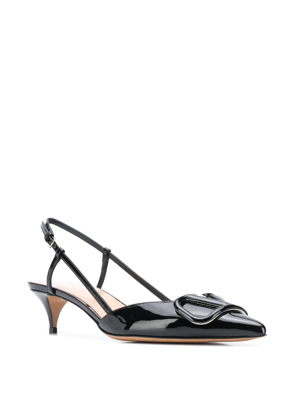 Valentino Garavani Women Vlogo Signature Leather Slingback Pumps