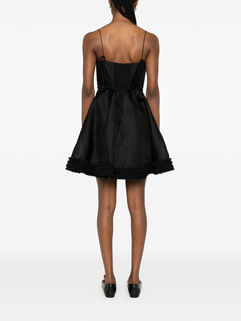 Zimmermann Women Luna Linen And Silk Mini Dress