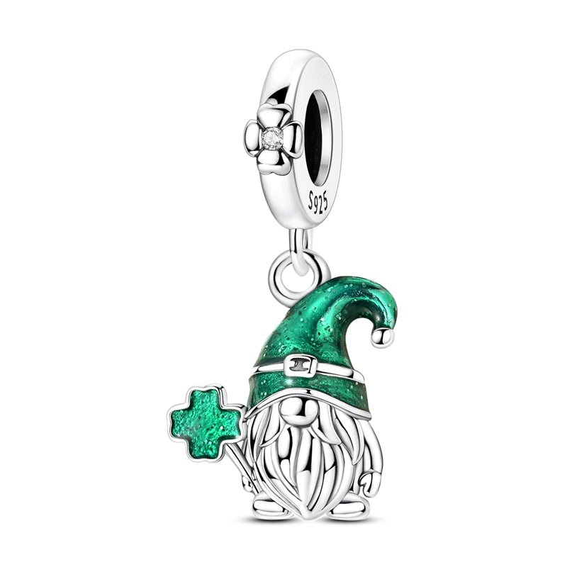 St. Patrick’s Day Gnome with Clover Dangle Charm