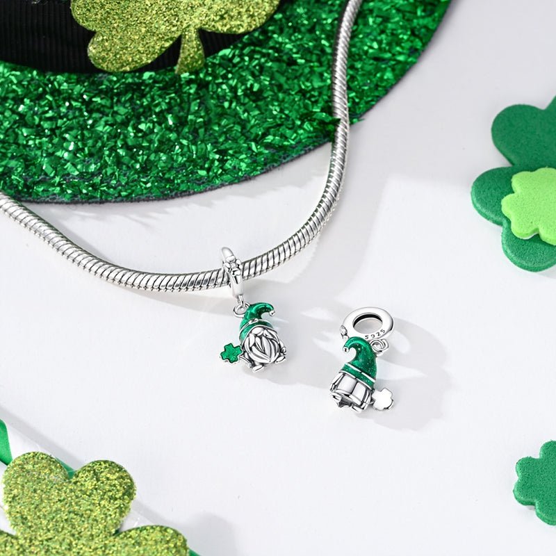 St. Patrick’s Day Gnome with Clover Dangle Charm
