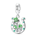 St. Patrick’s Day Lucky Bear & Horseshoe Dangle Charm