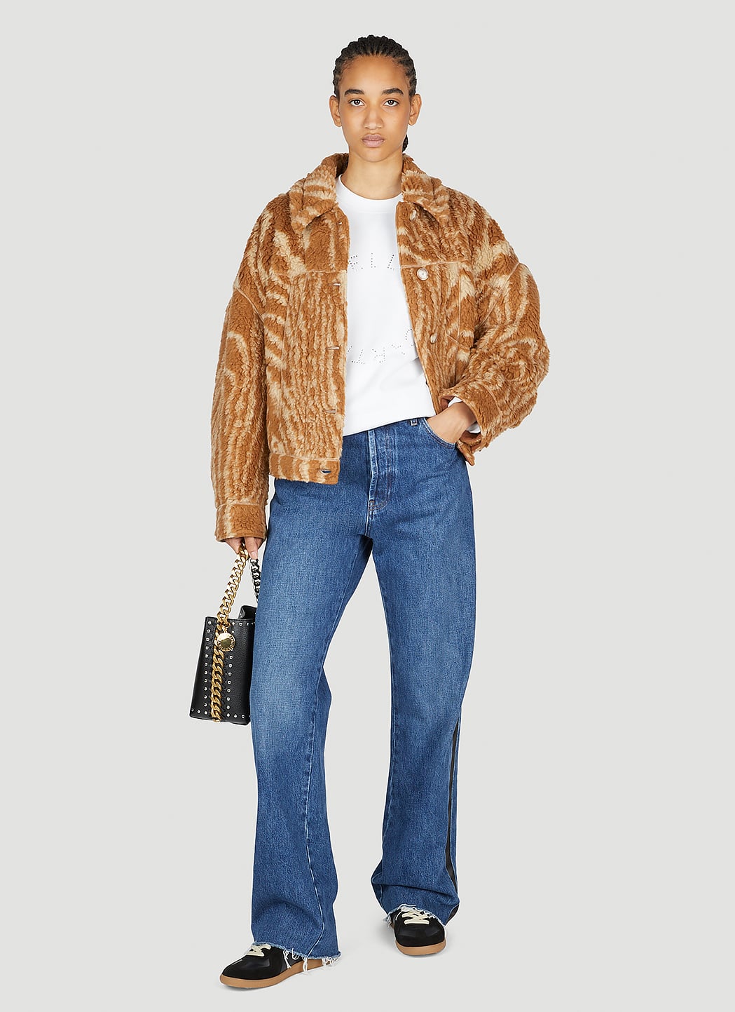 Stella Mccartney Women Hotfix Rhinestone Logo Sweatshirt