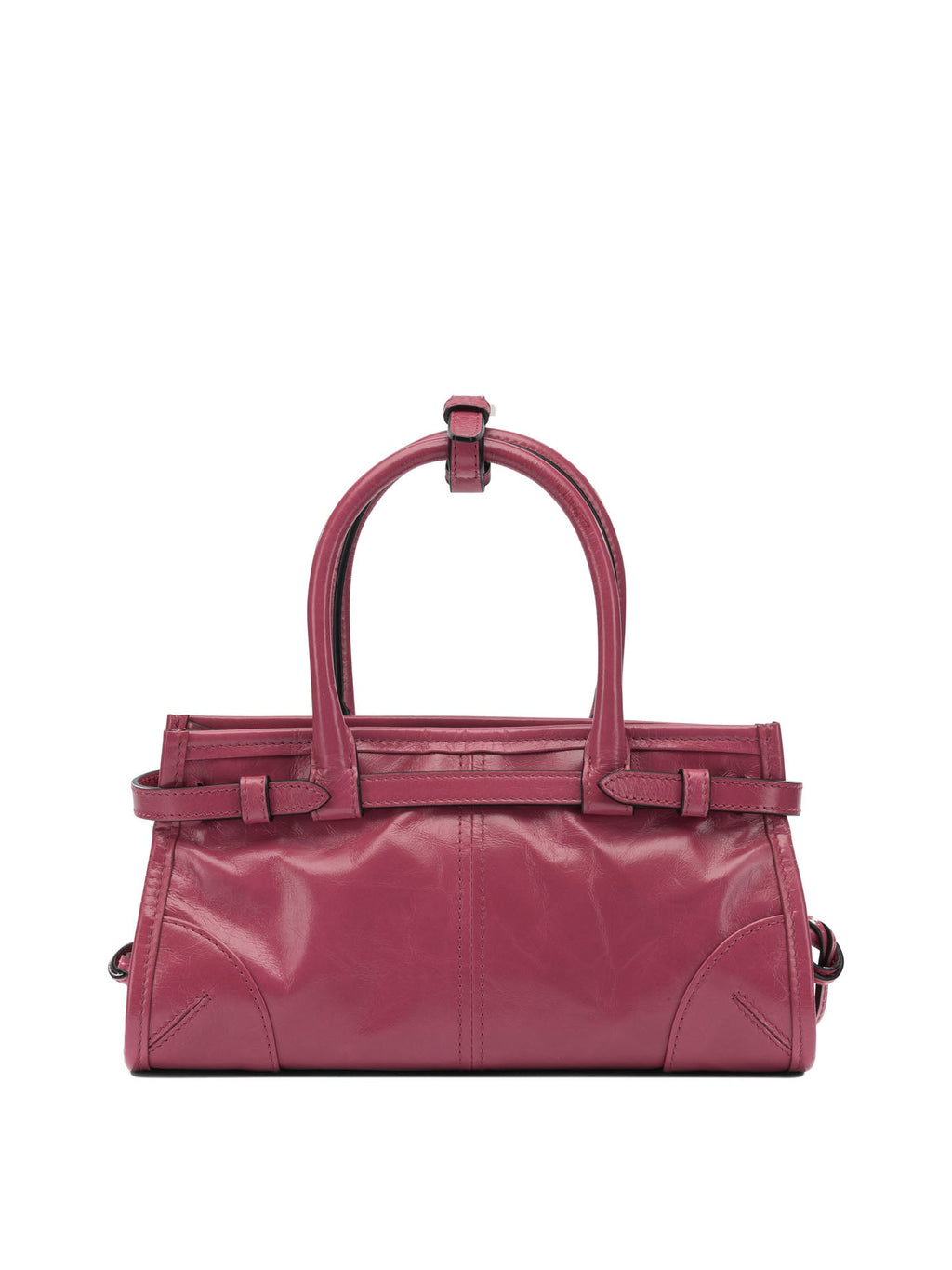 Prada Women Fuchsia Leather Mini Prada Bonnie Handbag