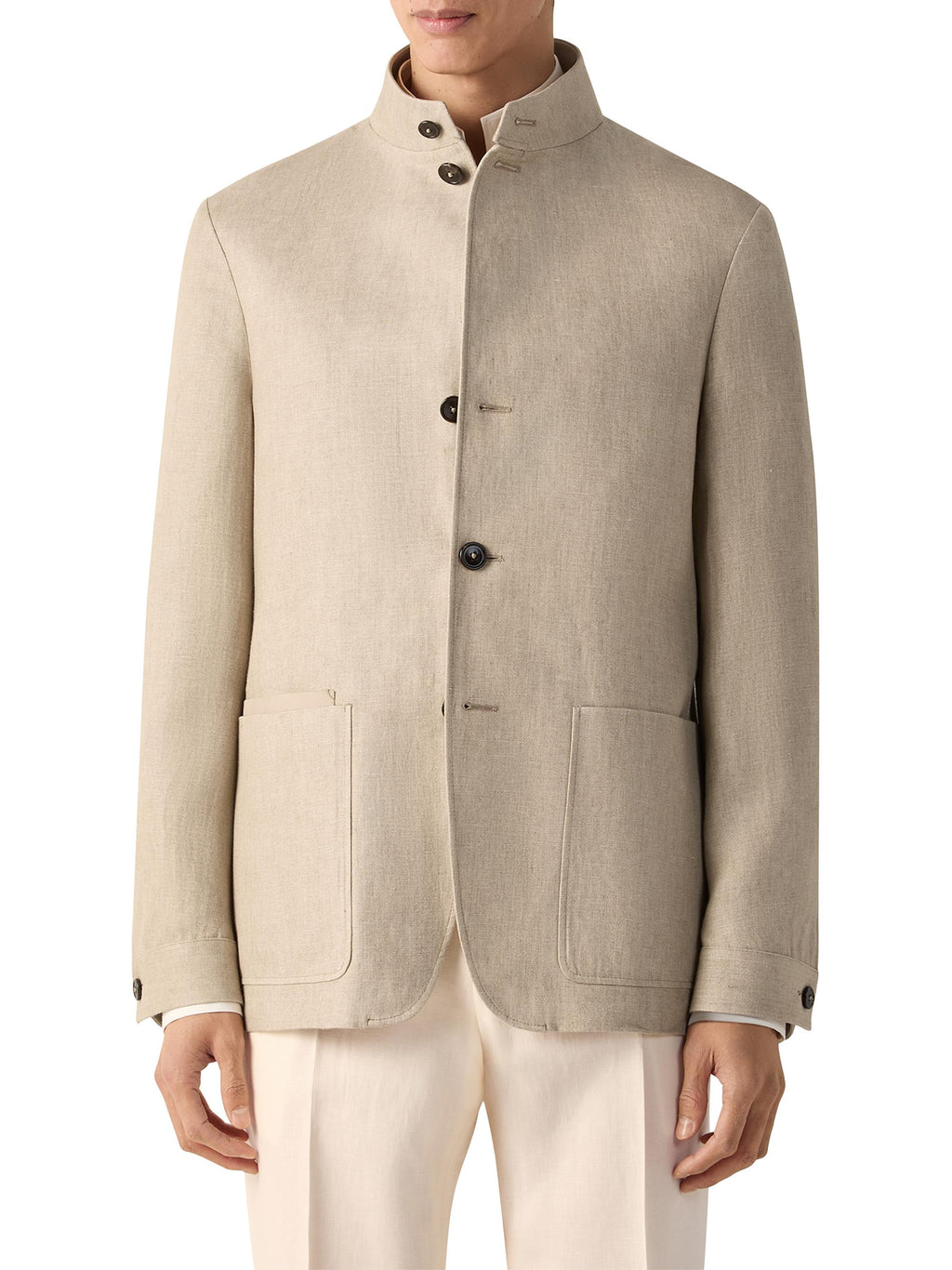 Zegna Men Oasi Lino Chore Jacket