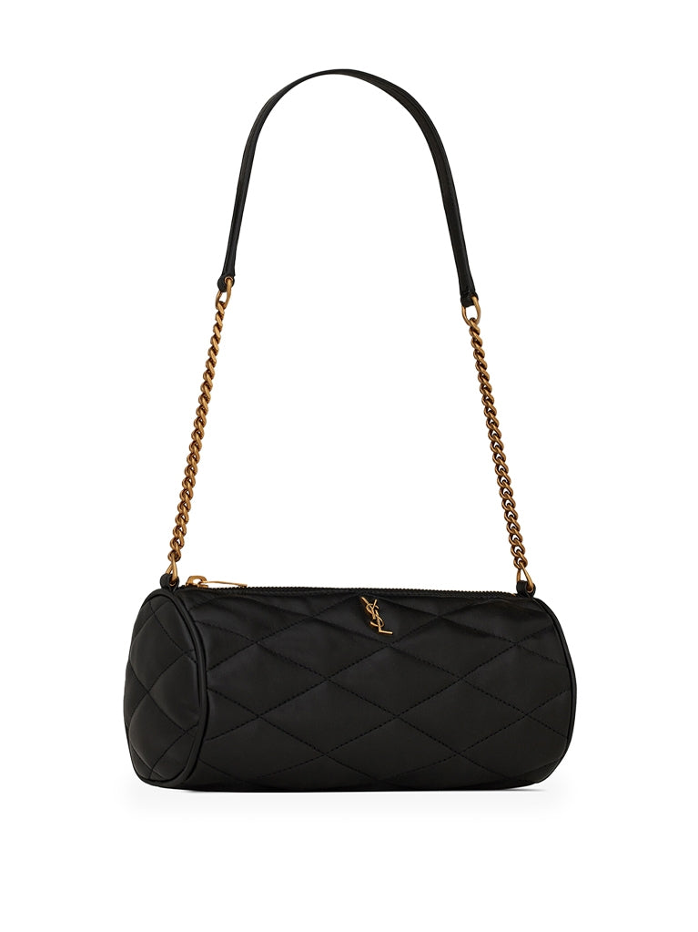 Saint Laurent Women Sade Mini Tube Bag In Quilted Lambskin Black