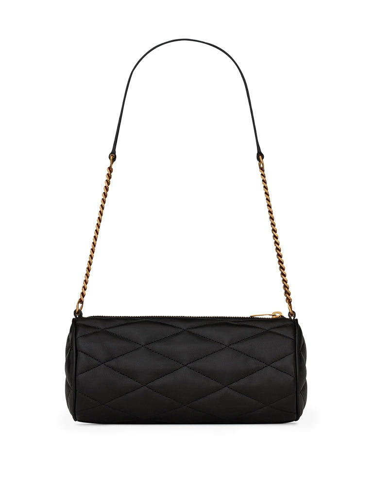 Saint Laurent Women Sade Mini Tube Bag In Quilted Lambskin Black