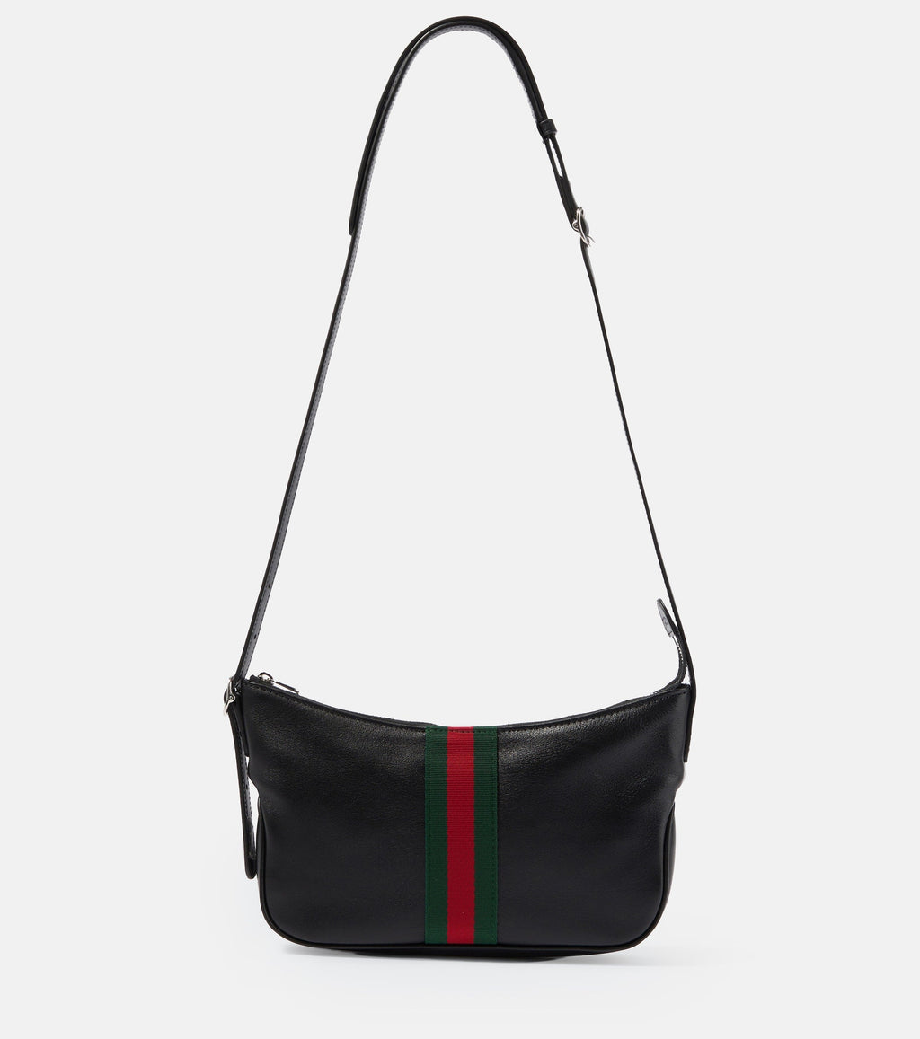 Gucci Women Lunetta Small Leather Crossbody Bag