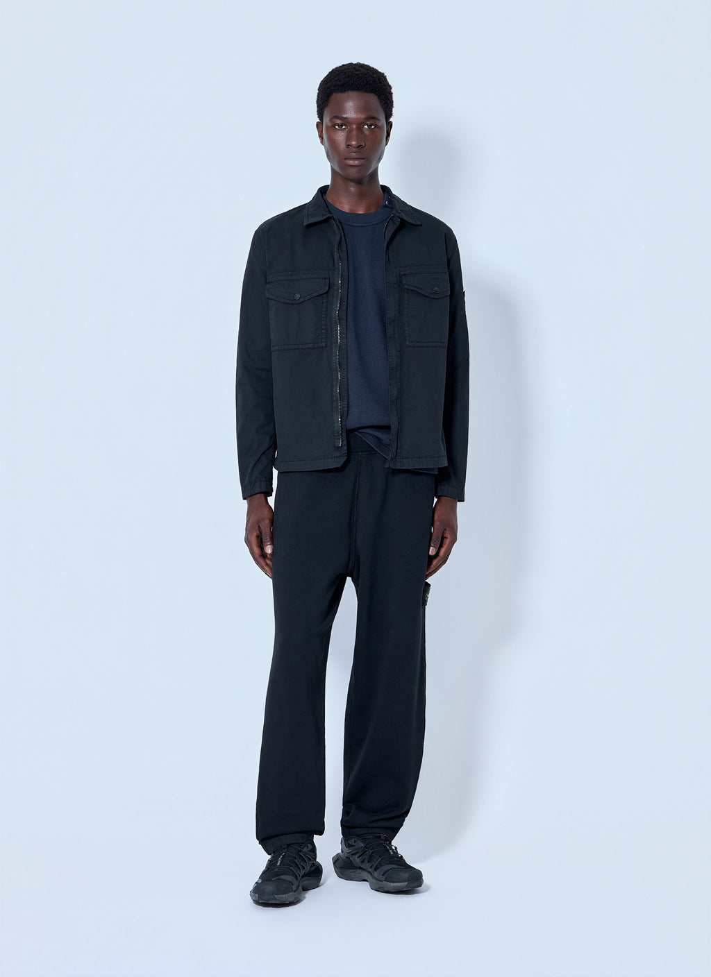 Stone Island Men Button-Down Cotton Shirt