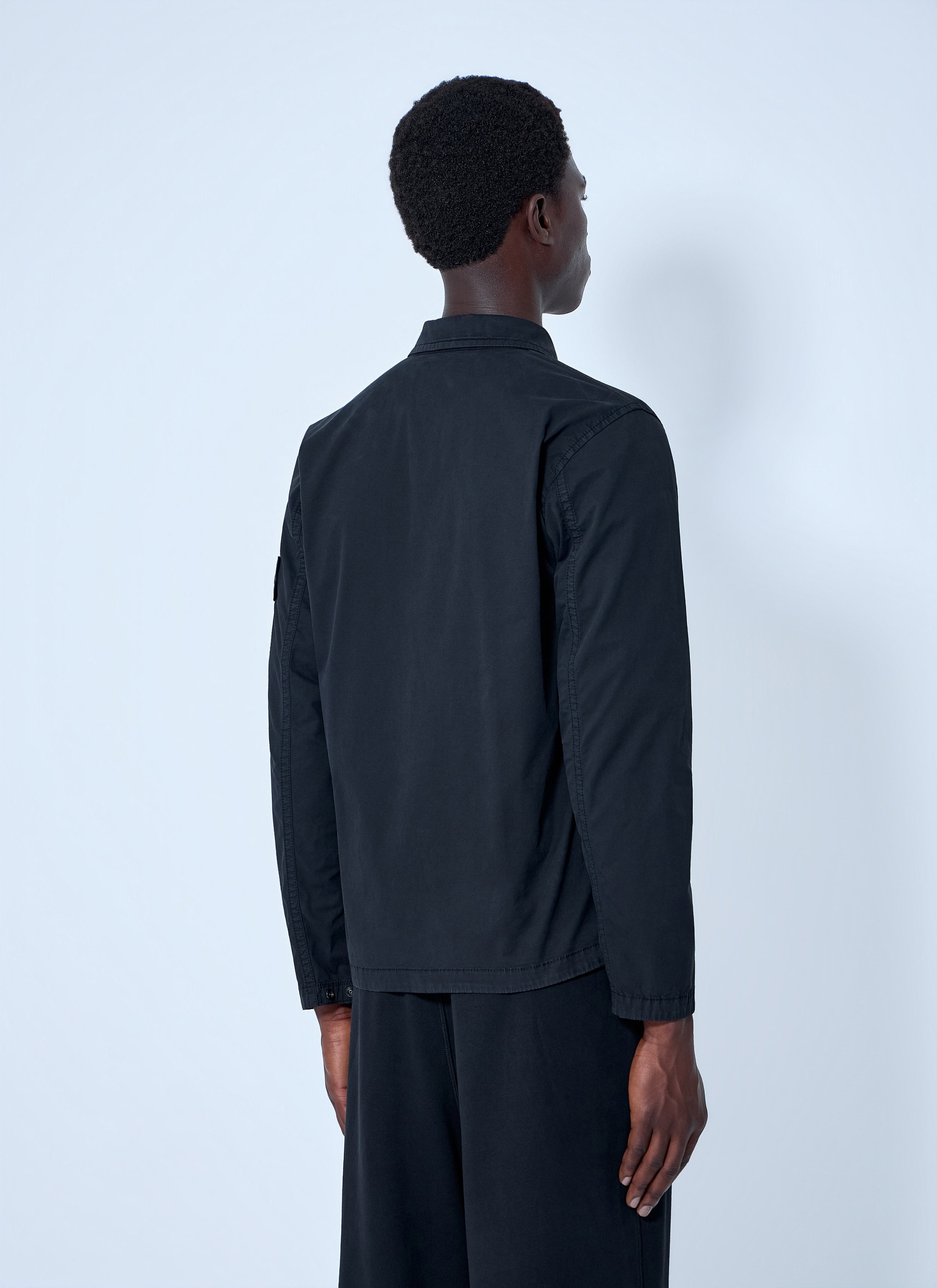 Stone Island Men Button-Down Cotton Shirt