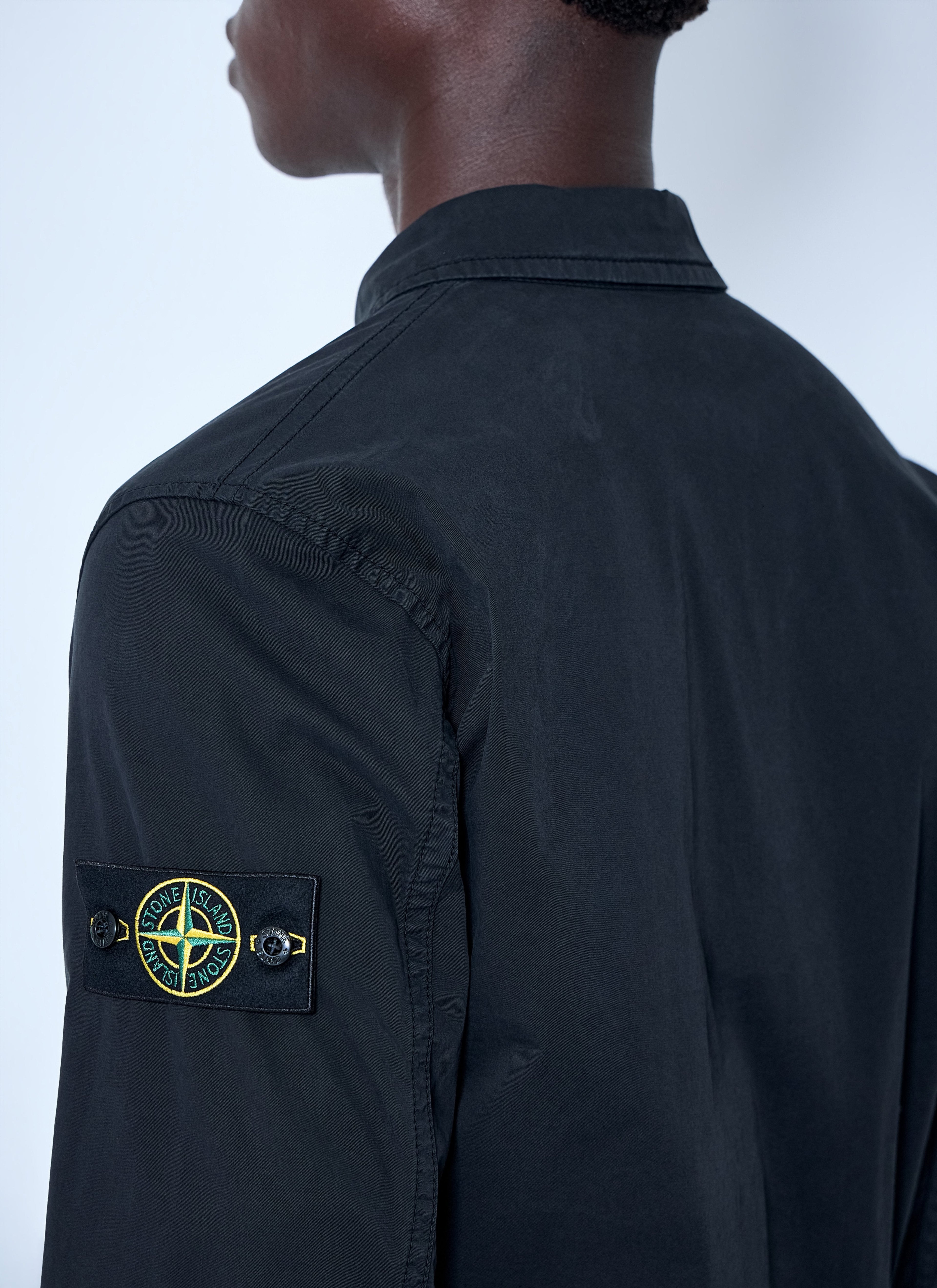 Stone Island Men Button-Down Cotton Shirt