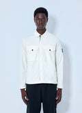 Stone Island Men Zip-Front Overshirt With Flap Pockets