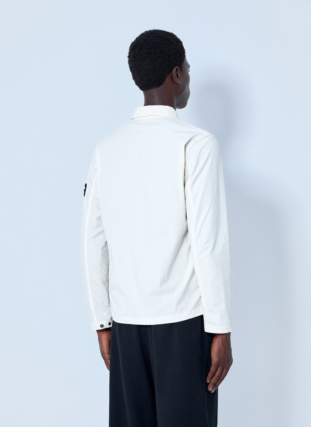 Stone Island Men Zip-Front Overshirt With Flap Pockets