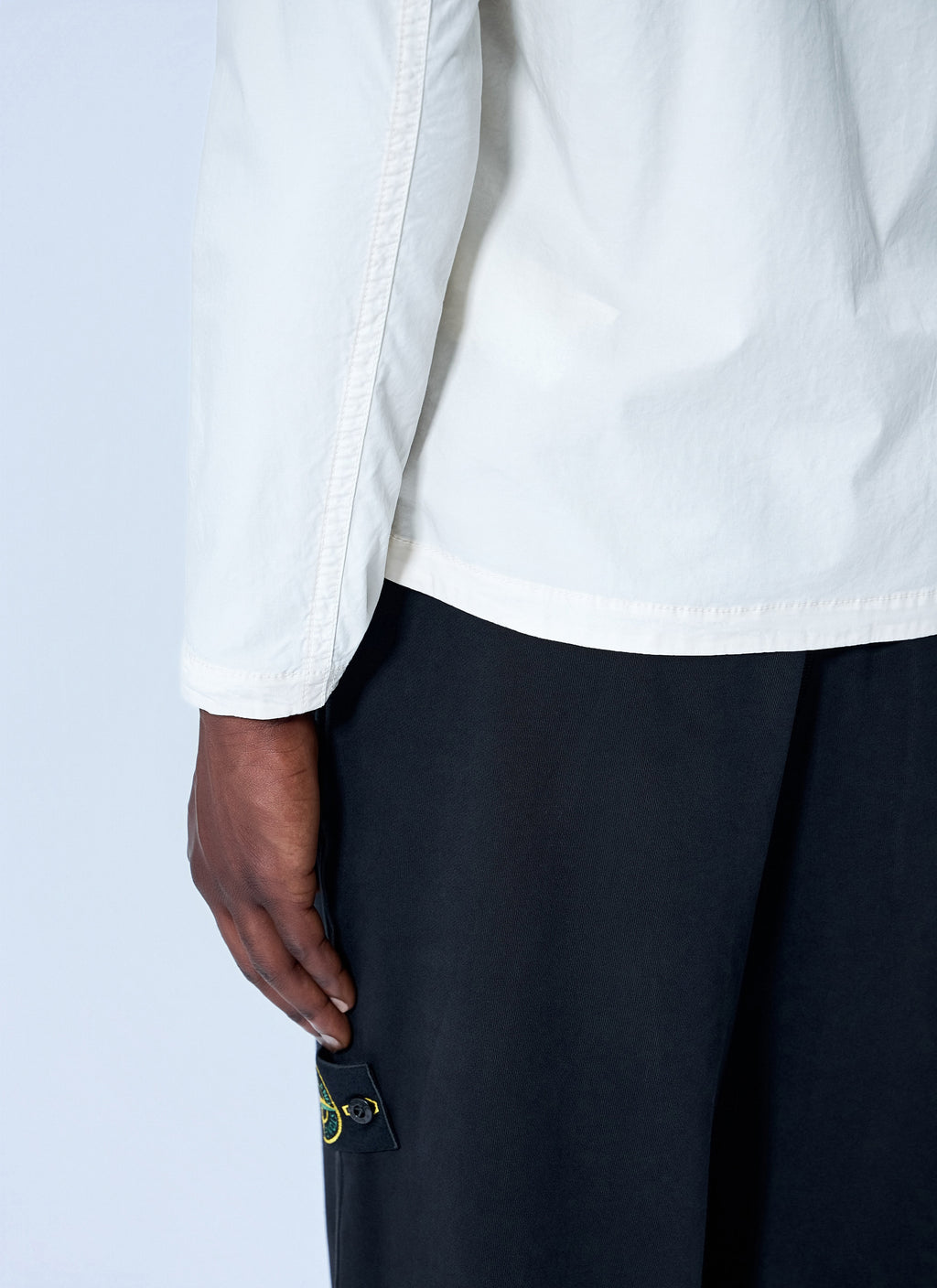 Stone Island Men Zip-Front Overshirt With Flap Pockets