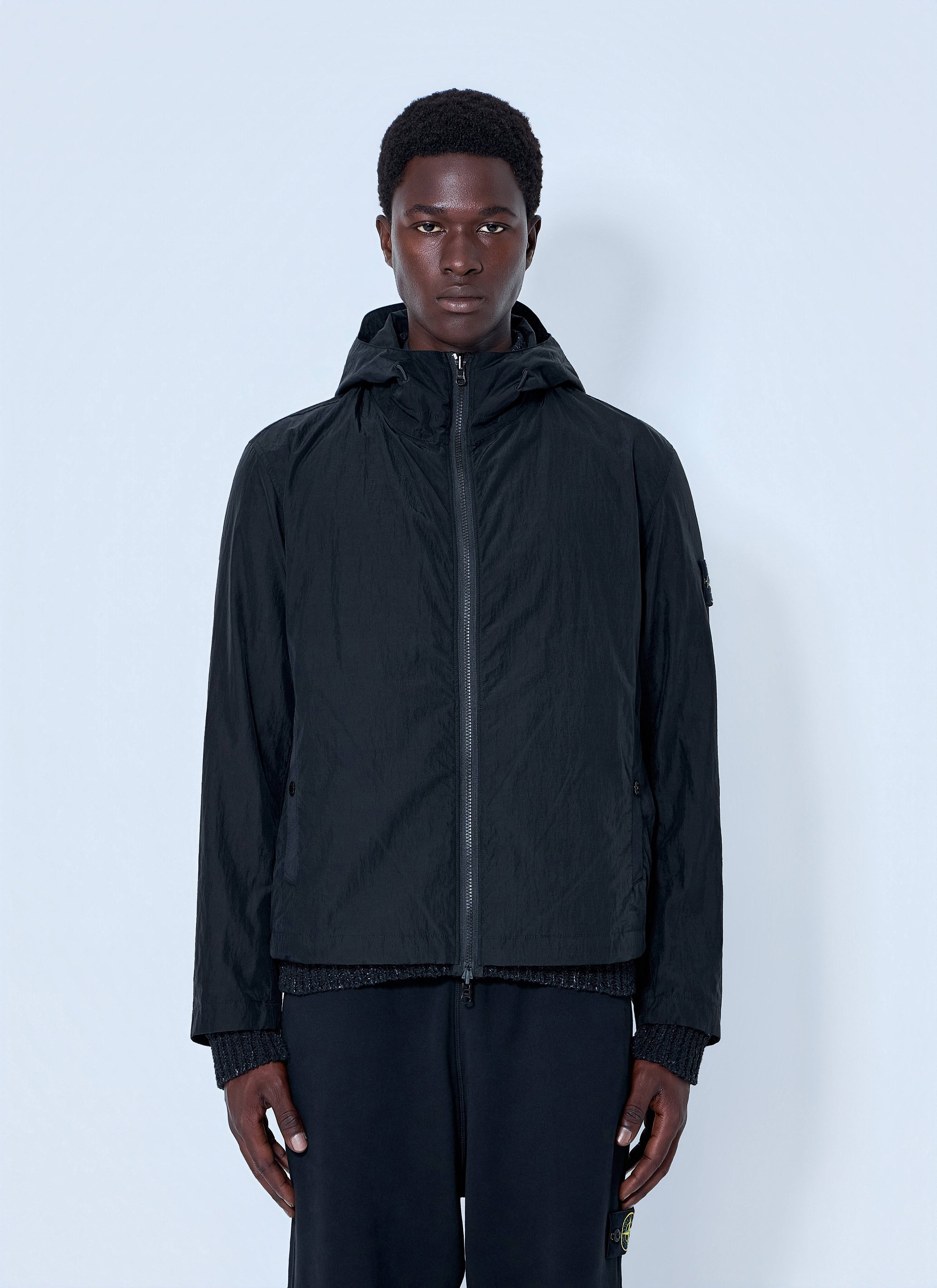 Stone Island Men Textured Knit Jacket