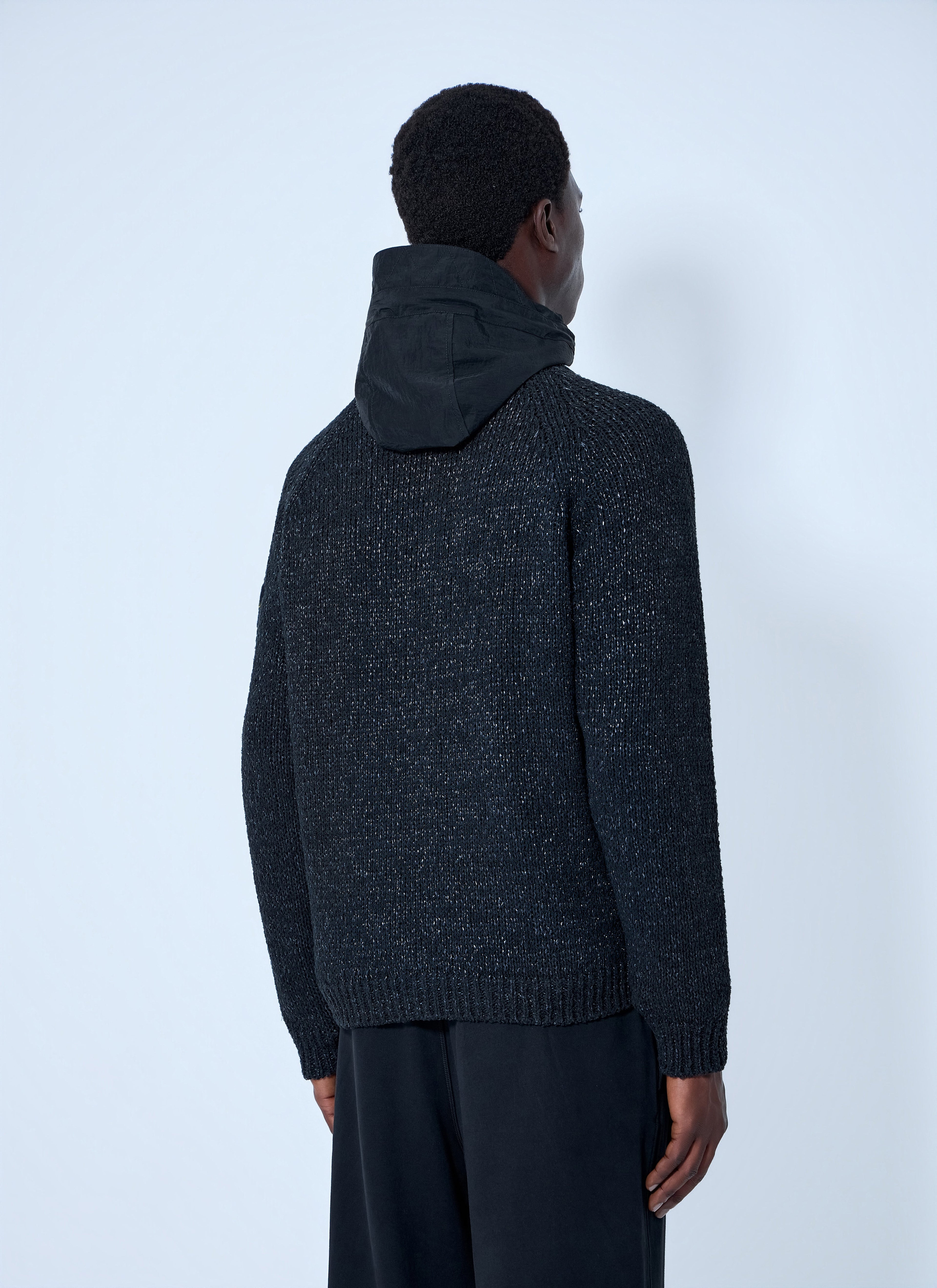 Stone Island Men Textured Knit Jacket