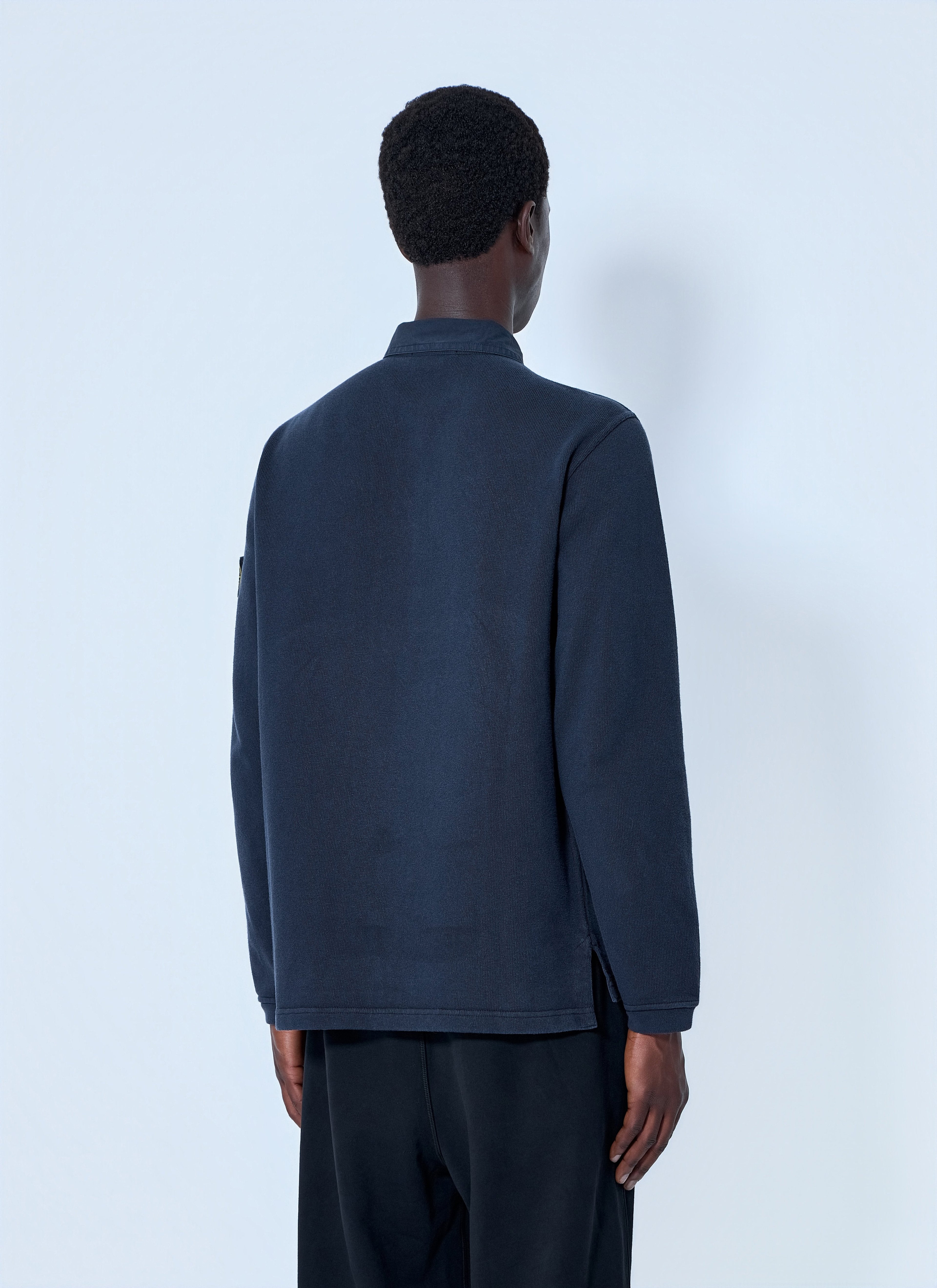 Stone Island Men Long Sleeve Polo Shirt
