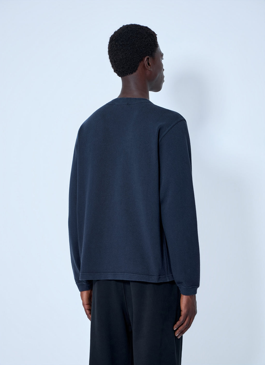 Stone Island Men Crewneck Sweatshirt With Sleeve Logo Patch