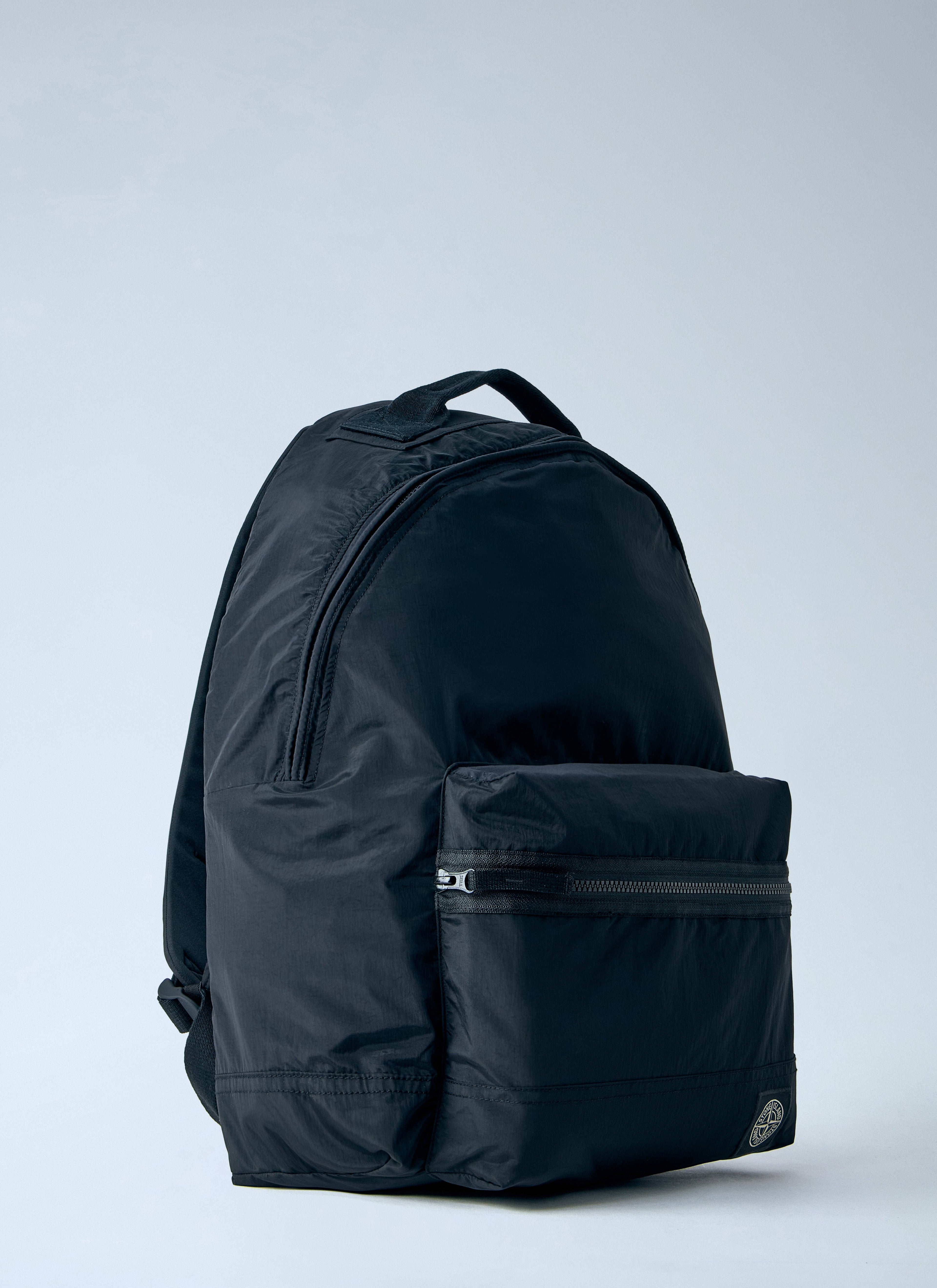 Stone Island Men Nylon Backpack With Front Zip Pocket