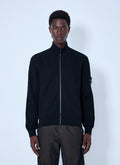 Stone Island Men Ribbed Zip-Up Jacket
